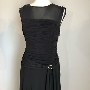 Sangria Woman Black Dress Size 14 W